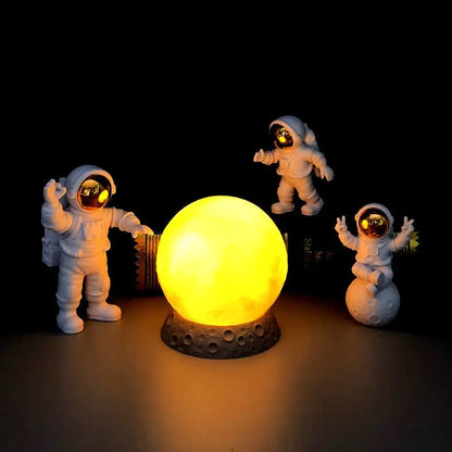 Galactic Glow™ - Astronaut Yellow Moon Night Light